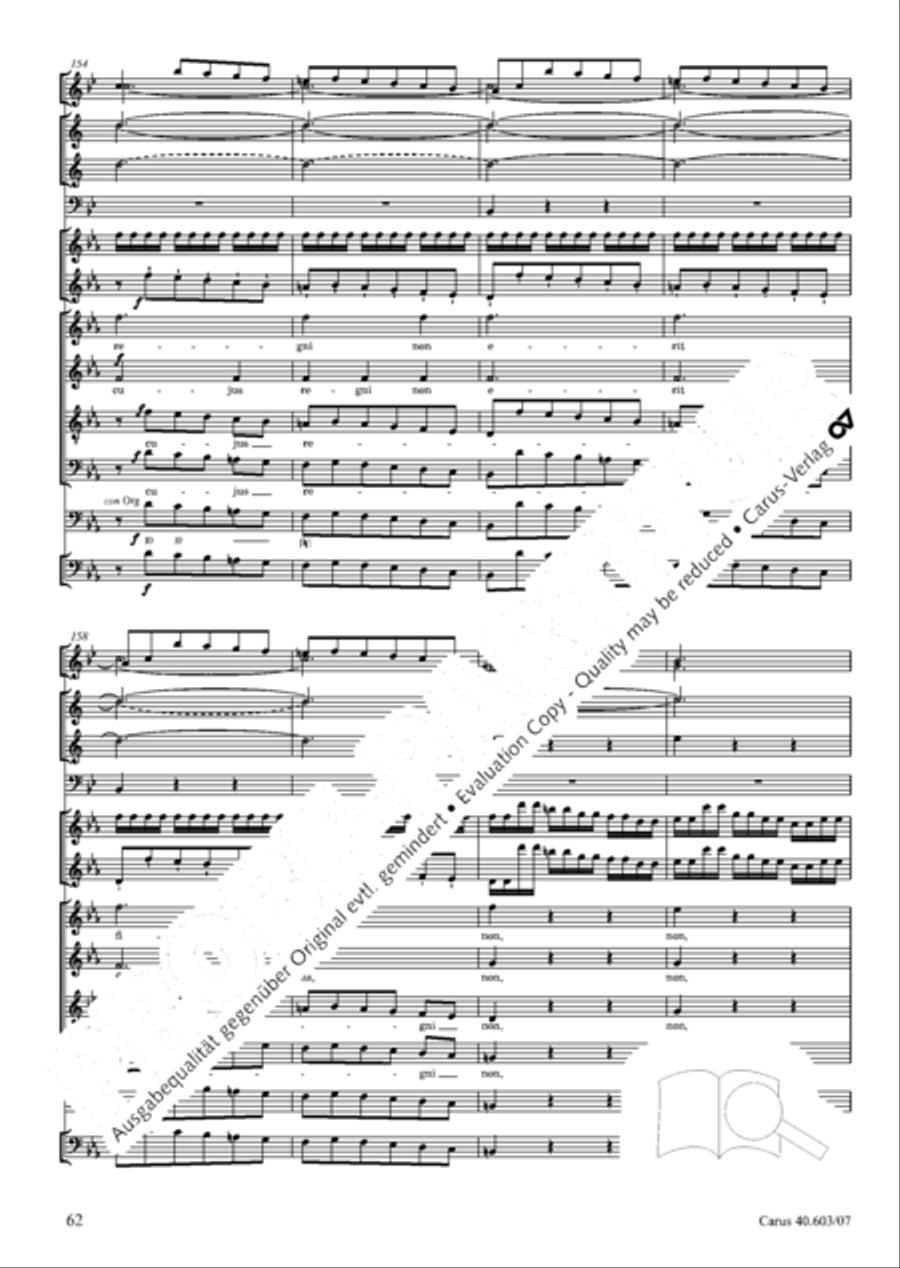 Grosse Orgelsolomesse in Es 4-Part scores gallery preview page 75