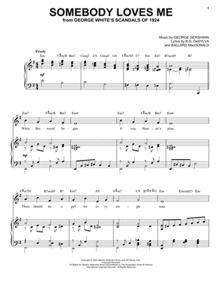 Somebody Loves Me [Jazz version] (arr. Brent Edstrom)