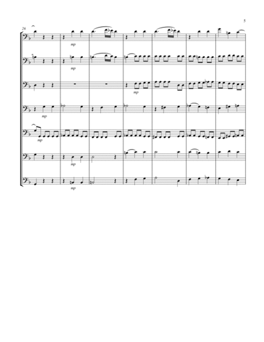 Recordare (from "Requiem") (F) (Euphonium Septet - Bass Clef)