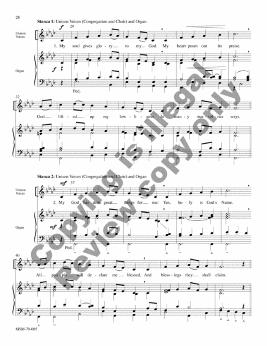 Savior of the Nations, Come (Full Score) Choir scores gallery preview page 58