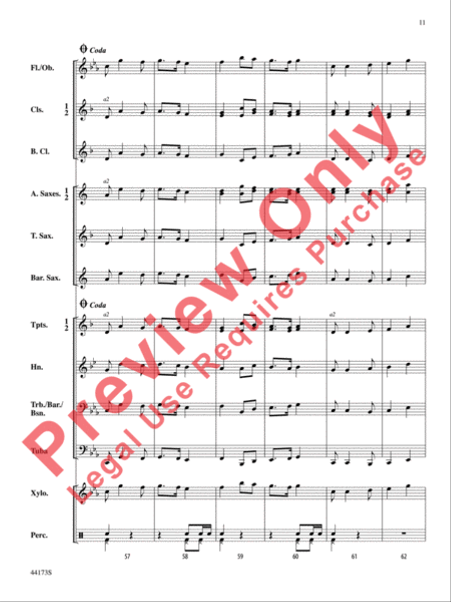 Cape Breton March Cape Breton March Concert Band scores gallery preview page 12