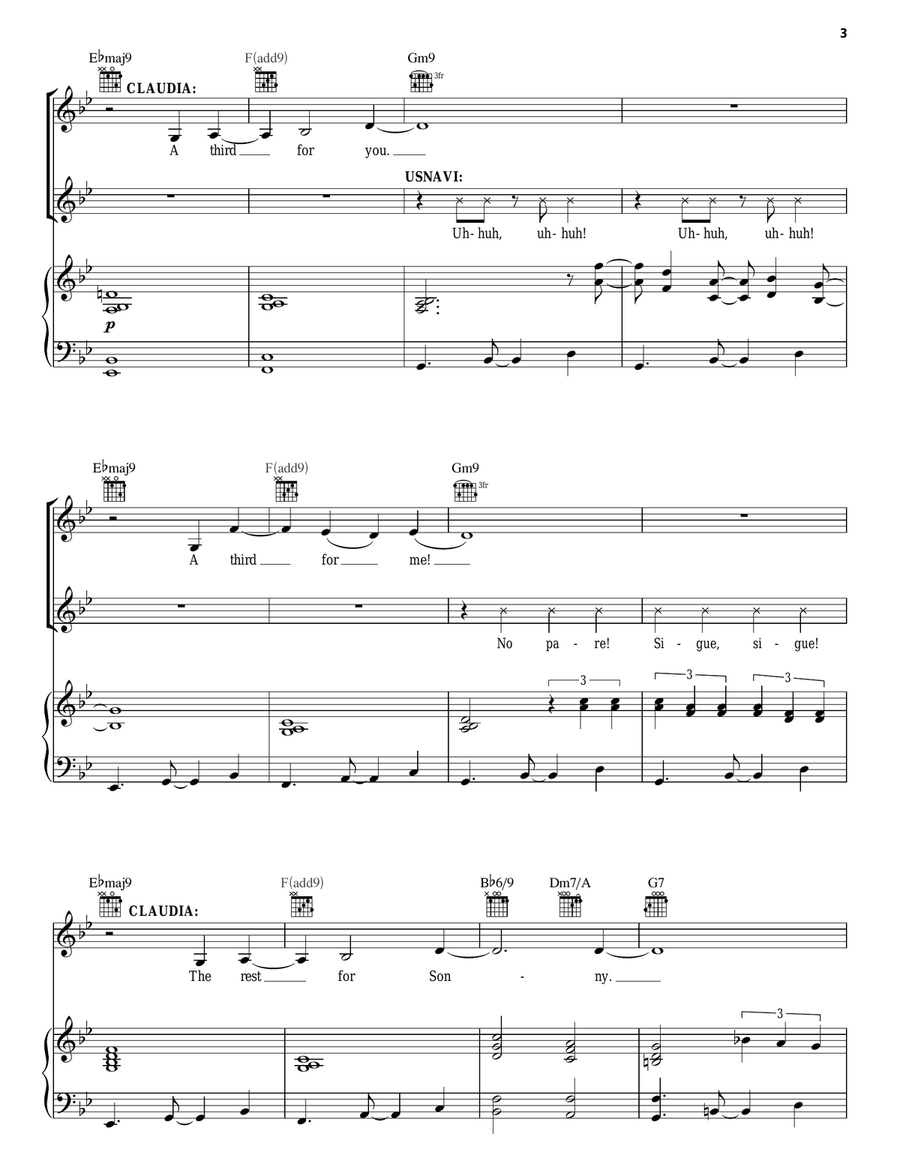 Hundreds Of Stories (from In The Heights: The Musical) Piano, Vocal, Guitar scores gallery preview page 3