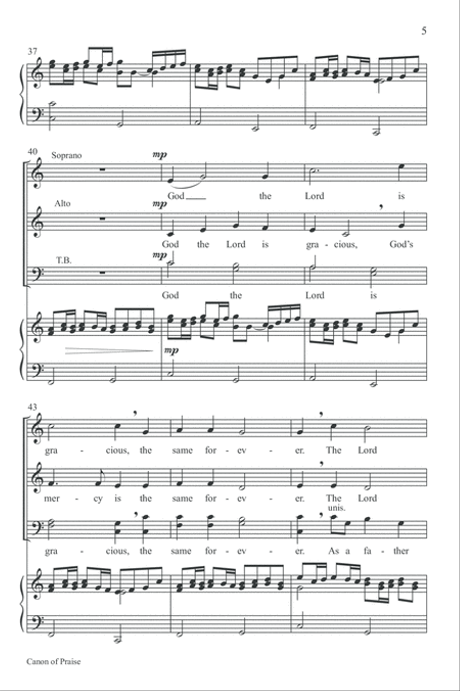 Canon of Praise Choir scores gallery preview page 5