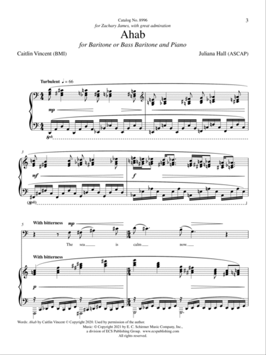 Ahab Baritone Voice scores gallery preview page 3