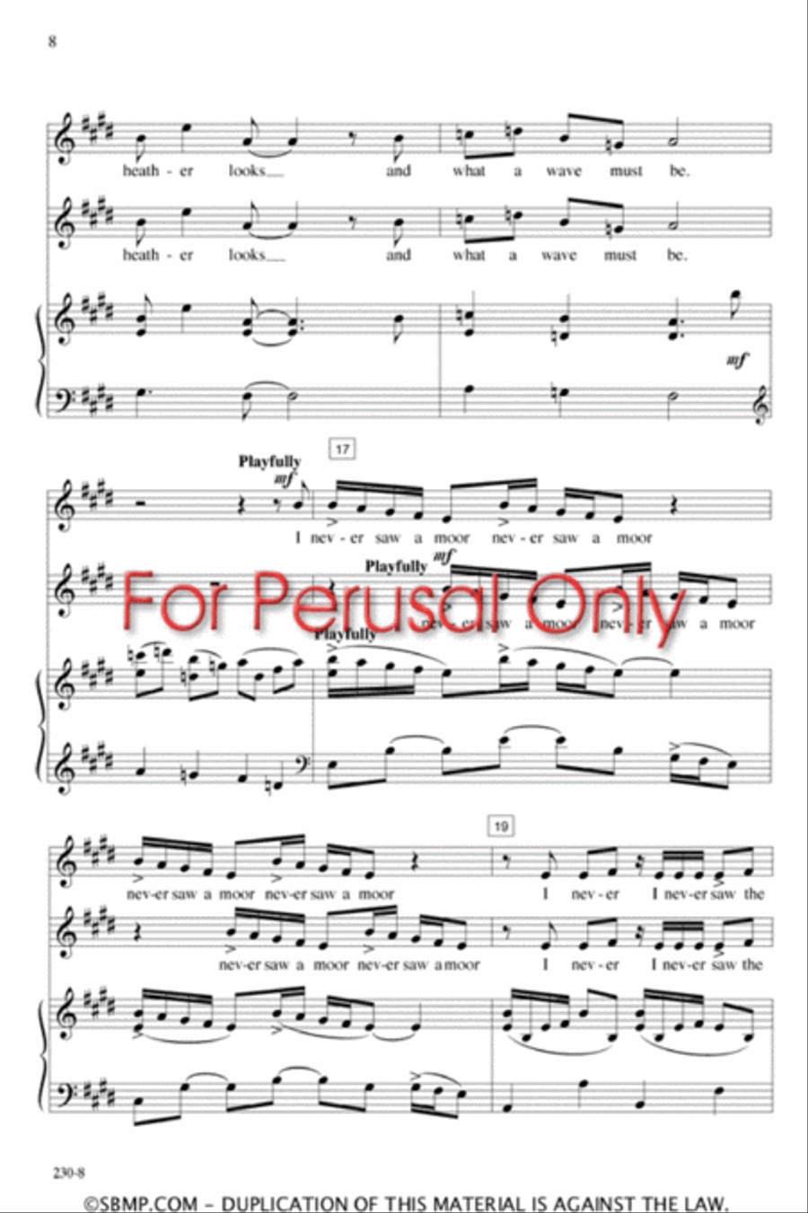 Two Poems of Emily Dickinson - SA Octavo SA scores gallery preview page 7