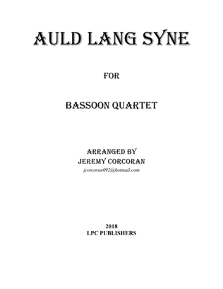 Book cover for Auld Lang Syne for Bassoon Quartet