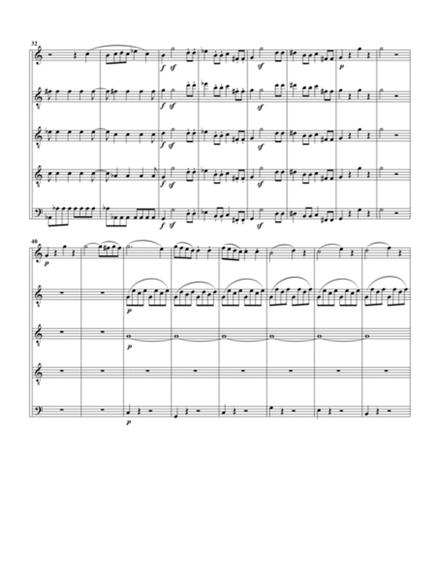 Quintet, K. 406 (Arranged for 5 recorders (SATTB))
