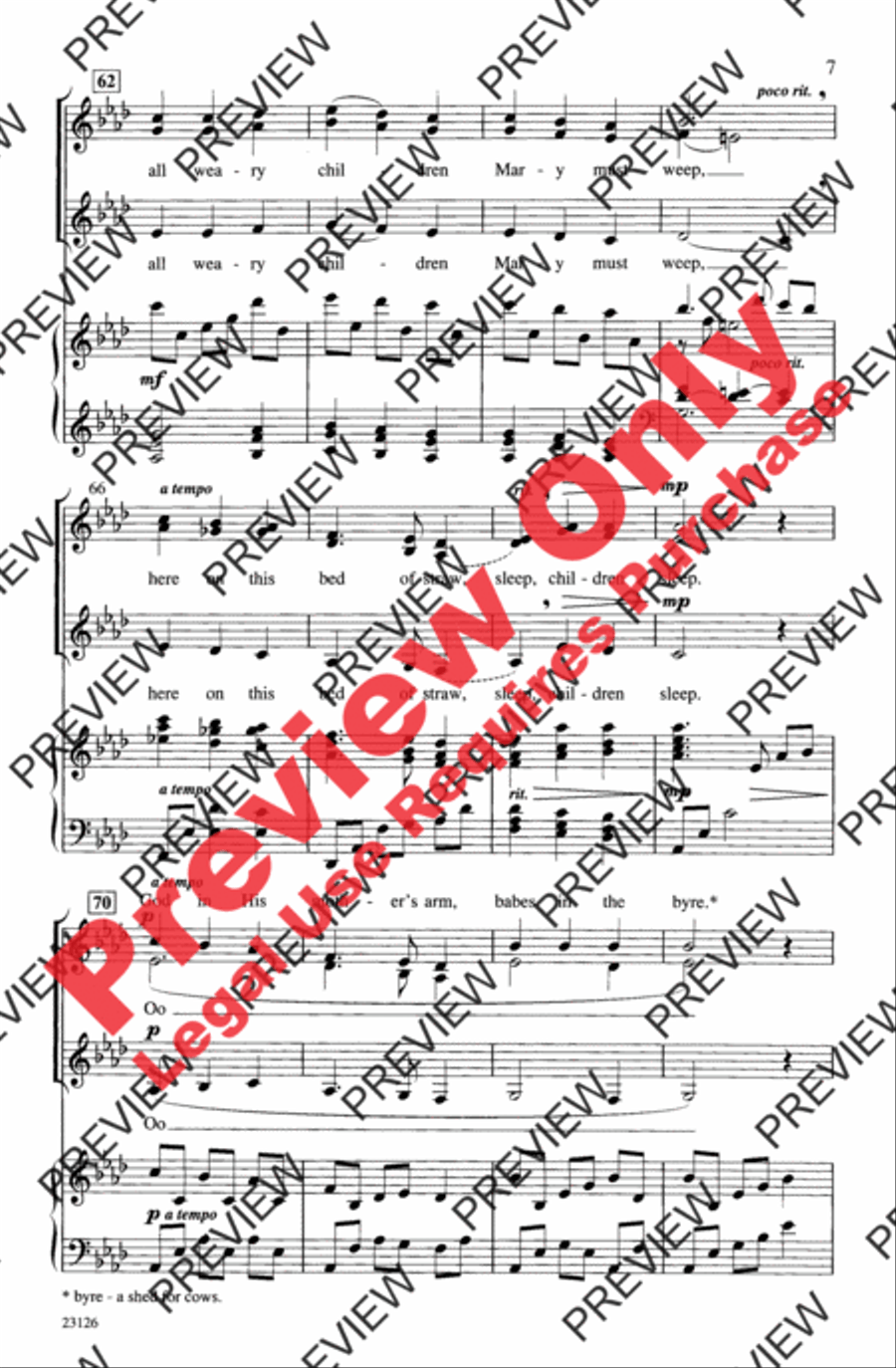 How Far Is It to Bethlehem? Women's Choir scores gallery preview page 7