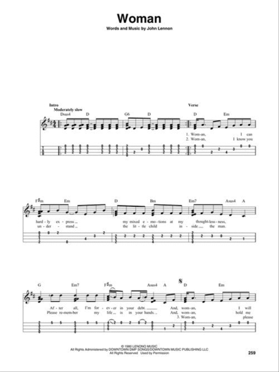 100 Most Beautiful Songs Ever for Fingerstyle Ukulele Guitar Tablature scores gallery preview page 7