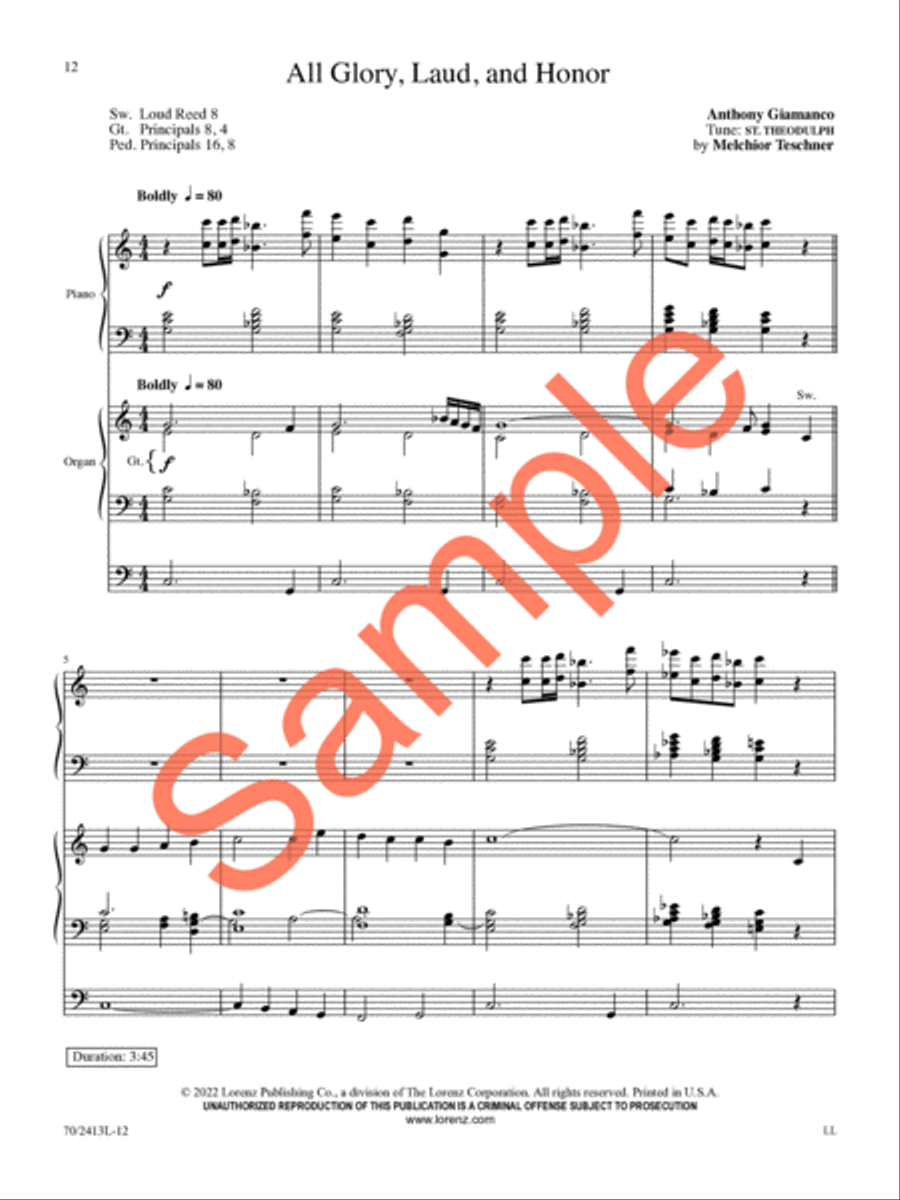 From Lent to Ascension Piano scores gallery preview page 12