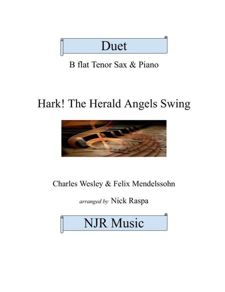 Hark! The Herald Angels Swing (Tenor Sax & Piano) Full Set image number null