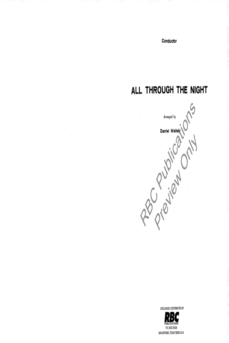 All Through The Night All Through The Night Full Orchestra scores gallery preview page 2