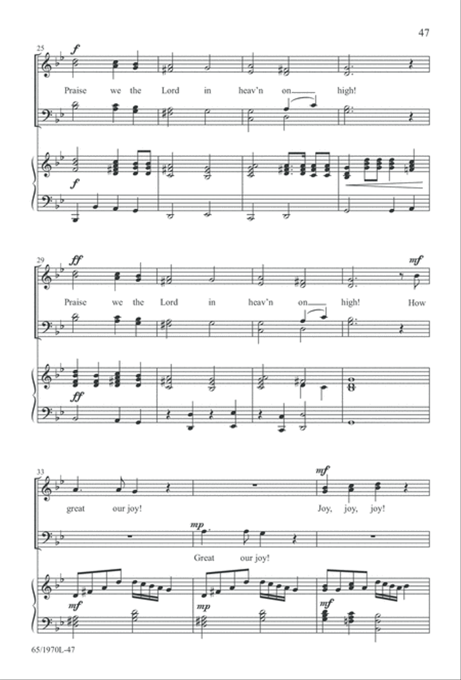 A Great and Mighty Wonder 4-Part scores gallery preview page 48