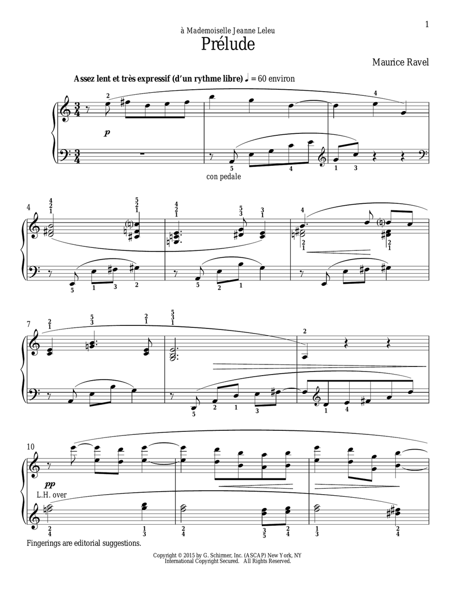 Prelude Piano Solo scores gallery preview page 1