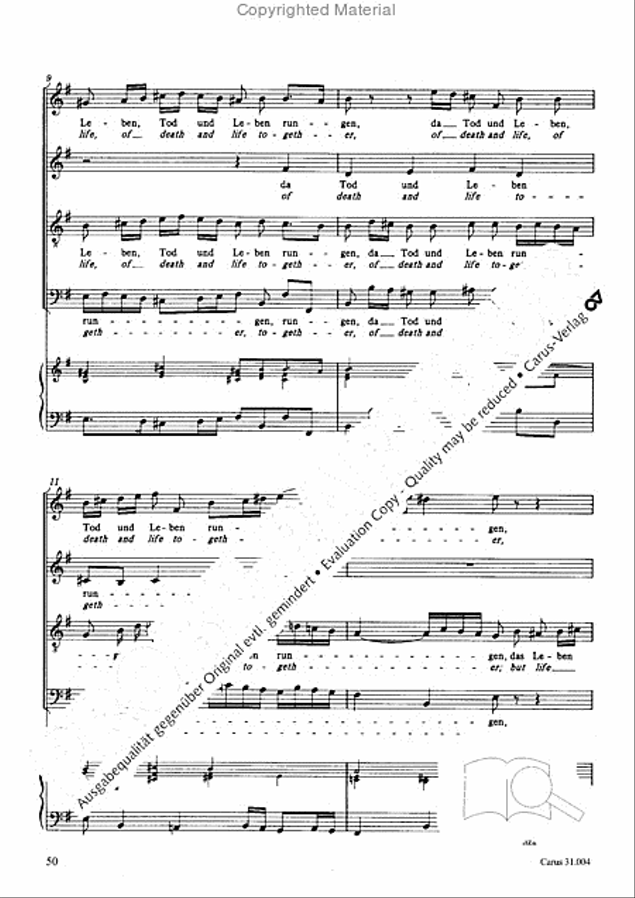 Christ lay in death's cold prison (Christ lag in Todesbanden) 4-Part scores gallery preview page 48