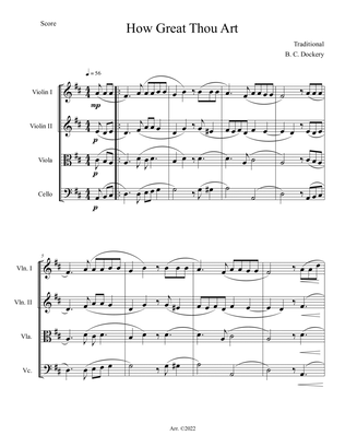 How Great Thou Art (String Quartet)