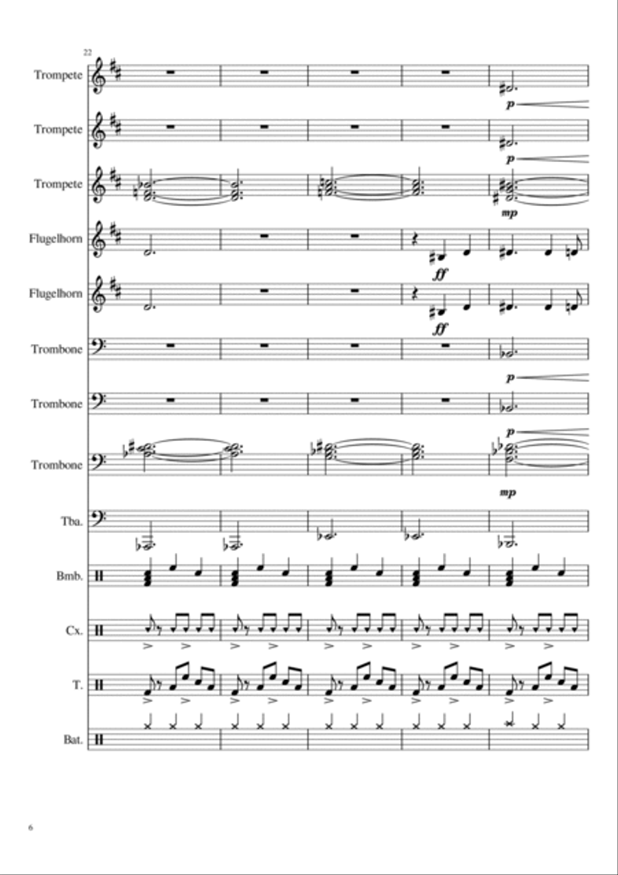 Those Eyes - Arrangement By Nielyton Carlos Marching Band scores gallery preview page 6