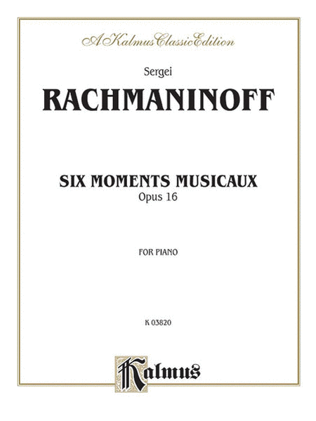Moments Musicaux, Op. 16