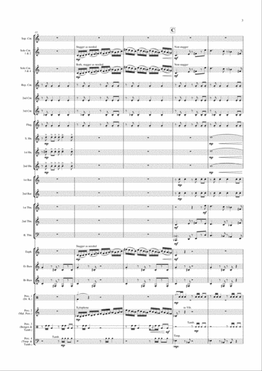 Theme From The Simpsons TM from the Twentieth Century Fox Television Series THE SIMPSONS Brass Band scores gallery preview page 6