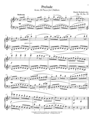 Prelude, Op. 39, No. 19