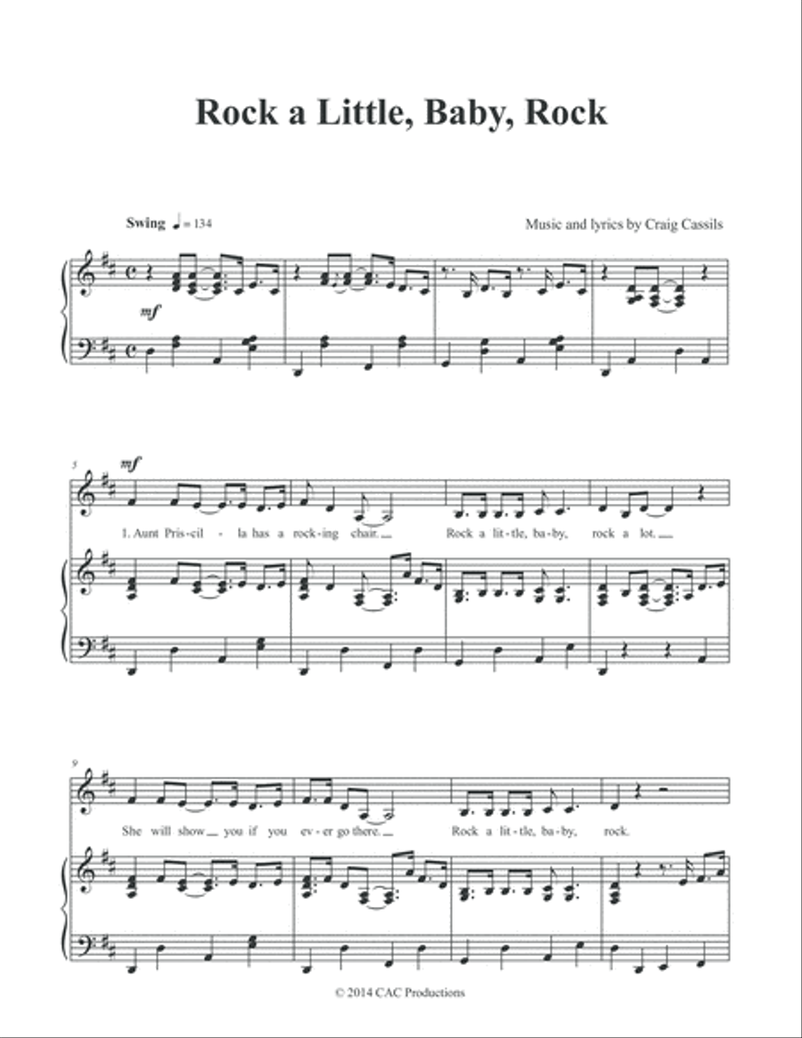 Rock a Little, Baby Voice Solo scores gallery preview page 2