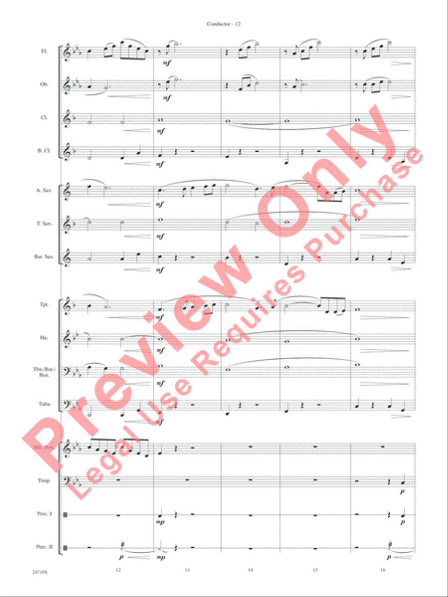 Harry Potter and the Goblet of Fire, Themes from Concert Band scores gallery preview page 14