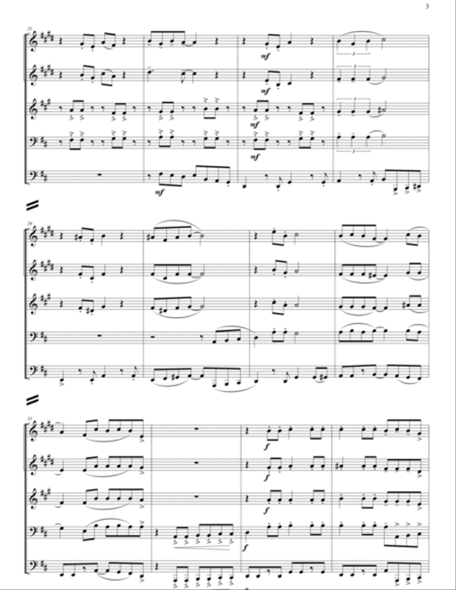 Summer Nights Summer Nights Brass Ensemble scores gallery preview page 6