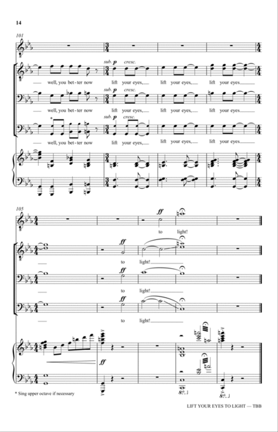 Lift Your Eyes To Light Lift Your Eyes To Light 3-Part scores gallery preview page 14