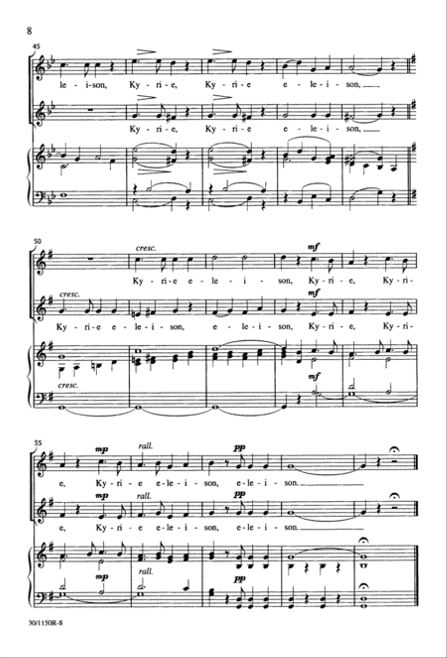 Messe Brève Messe Brève 2-Part scores gallery preview page 9