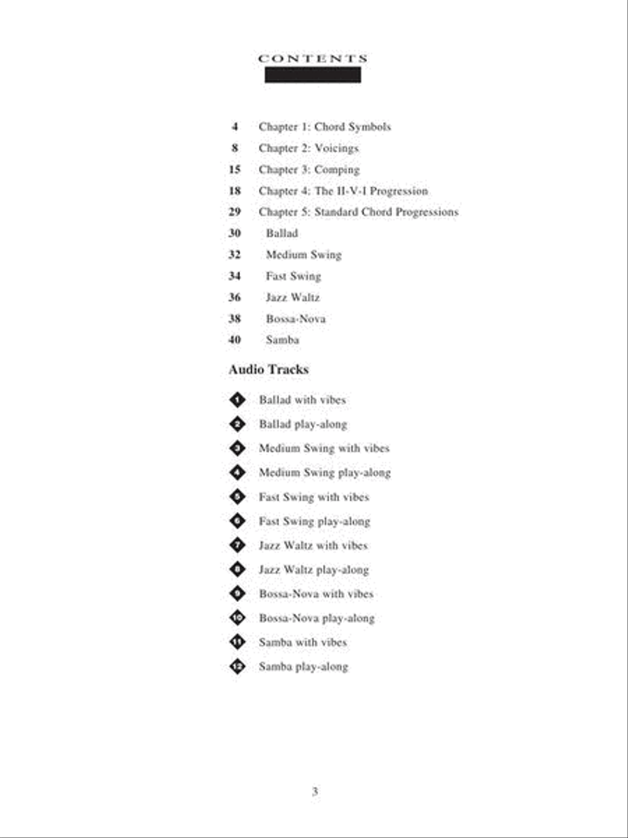 Voicing and Comping for Jazz Vibraphone Percussion scores gallery preview page 3