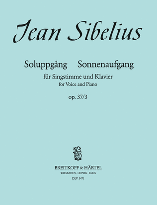 Book cover for Soluppgang (Sunrise) Op. 37/3