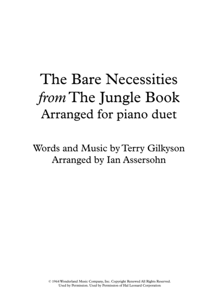The Bare Necessities from THE JUNGLE BOOK image number null