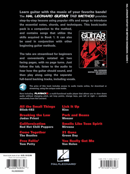 Hal Leonard Guitar Tab Method Songbook 1 image number null