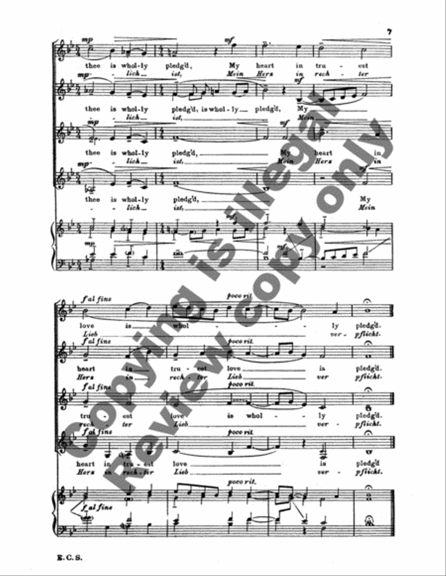 Mein Freud allein (My Only Joy) Mein Freud allein (My Only Joy) SSAA scores gallery preview page 8