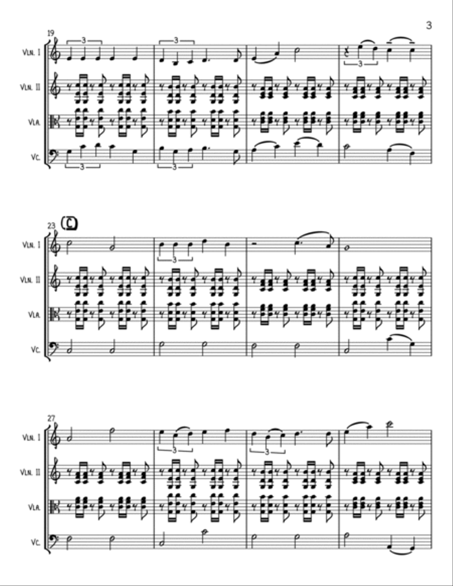Over The Rainbow String Trio scores gallery preview page 3
