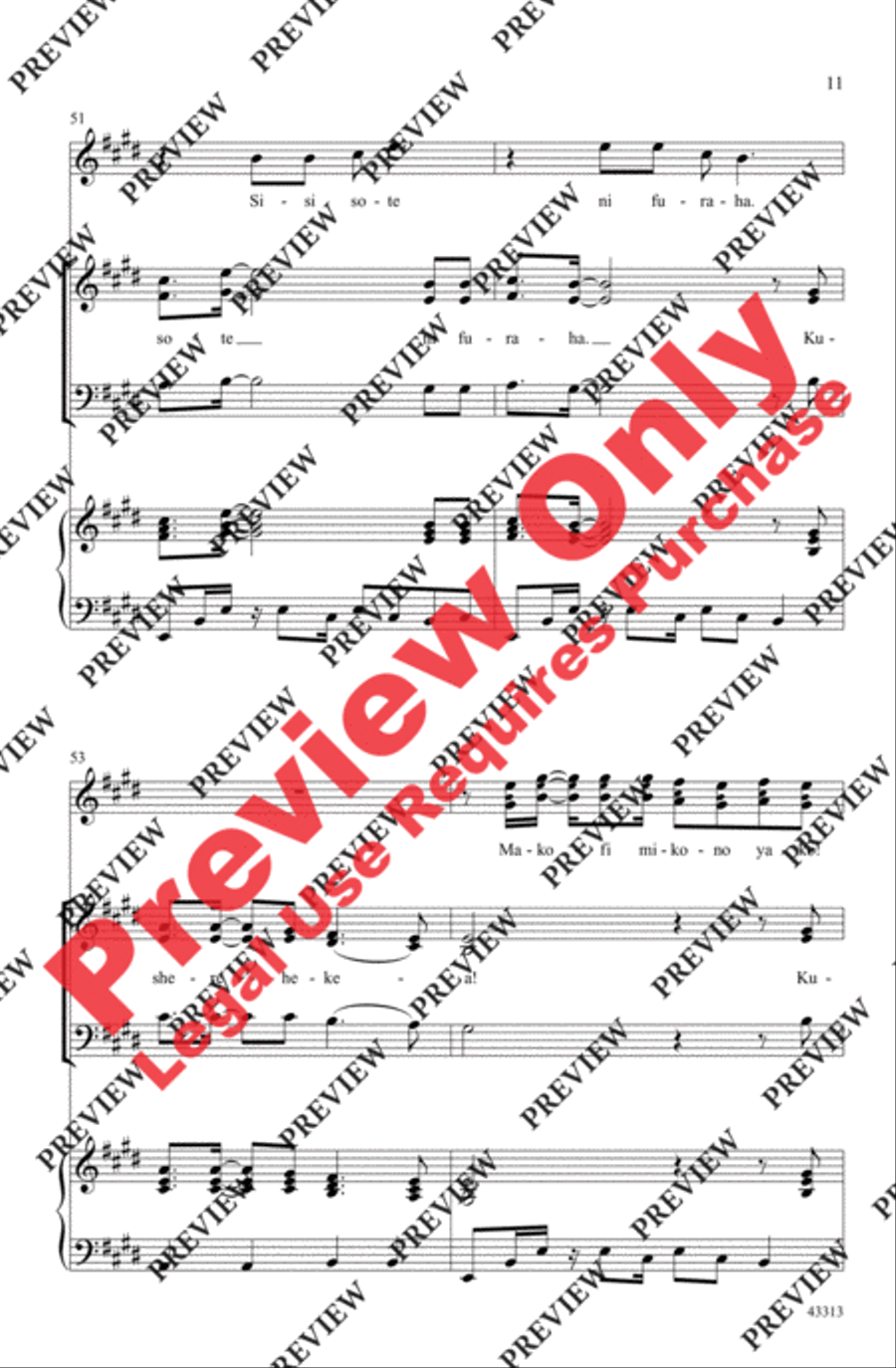 Sisi Sote - SoundTrax CD (CD only) Choir scores gallery preview page 11