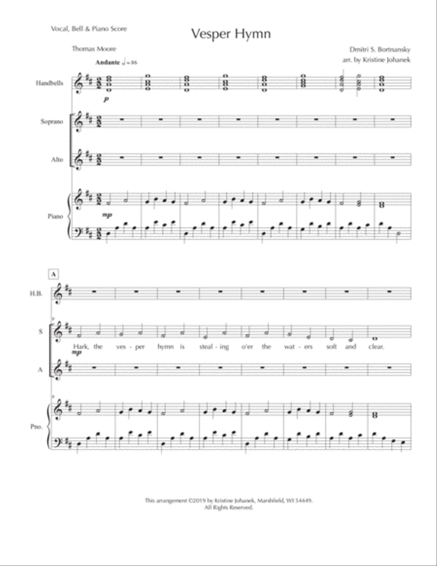 Vesper Hymn SA scores gallery preview page 2