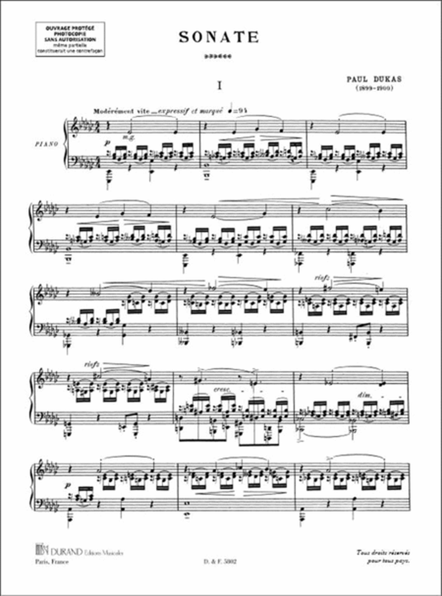 Sonate- Pour Piano