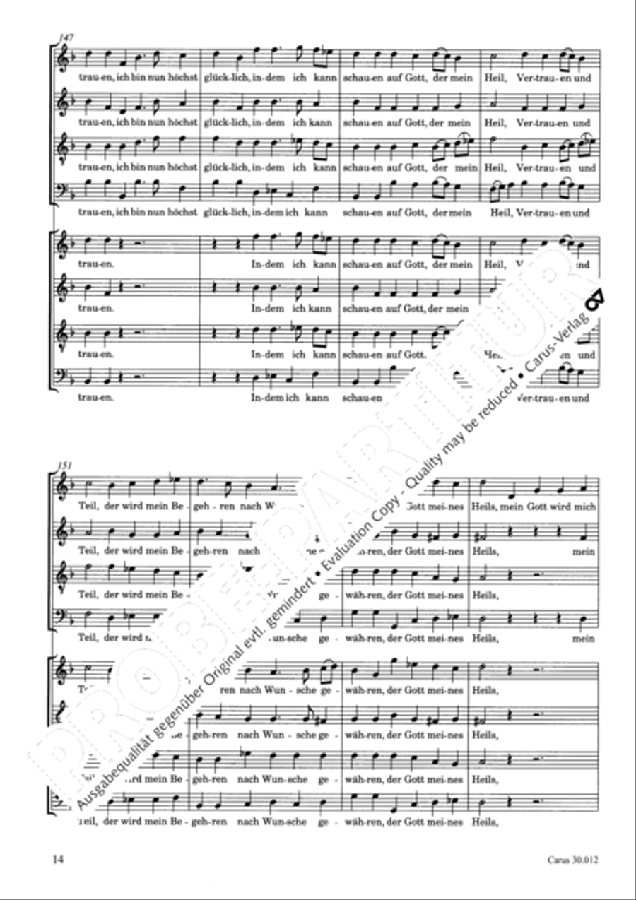 Ich will auf den Herren schauen 4-Part scores gallery preview page 15