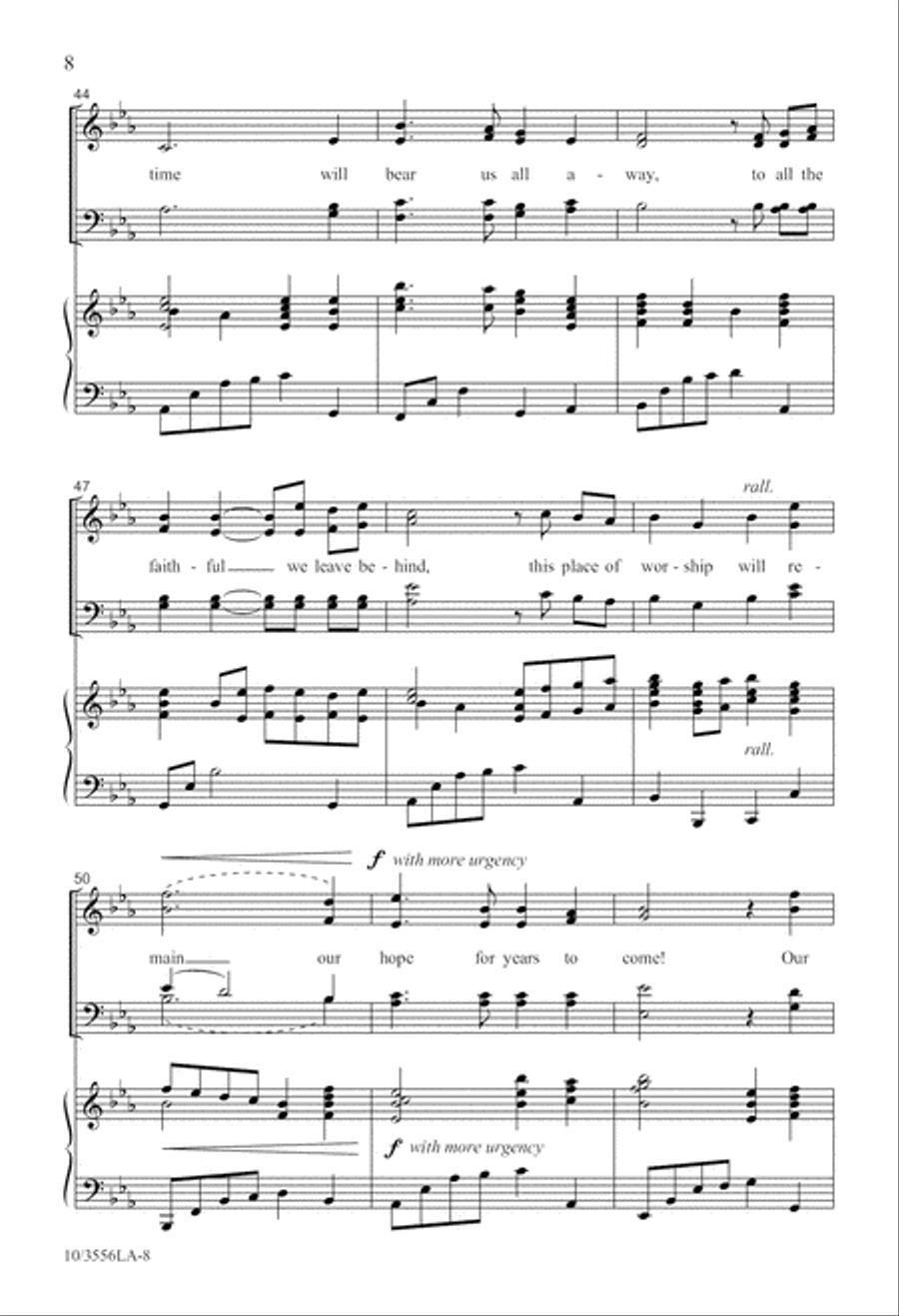 Our Hope for Years to Come 4-Part scores gallery preview page 9