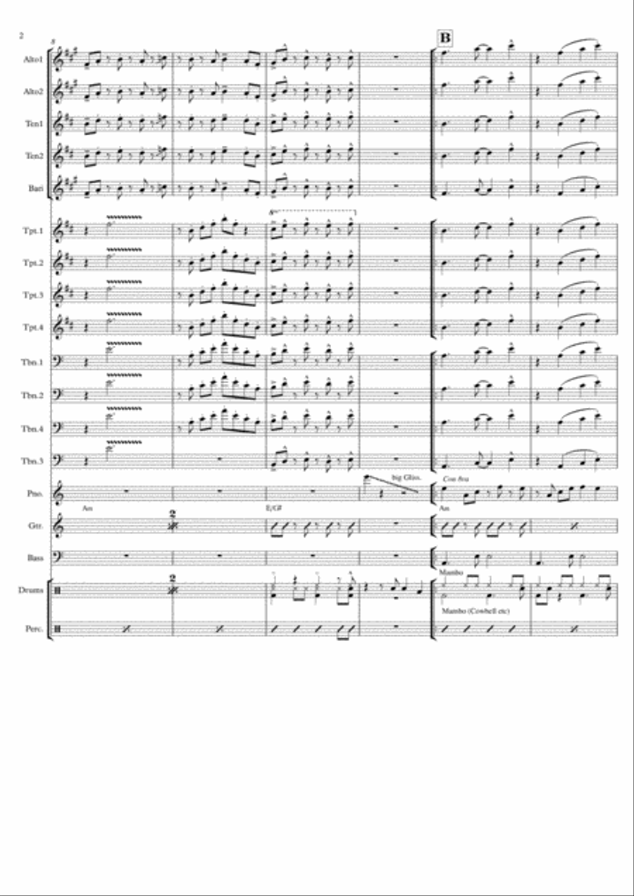 Mambo Swing Jazz Ensemble scores gallery preview page 2