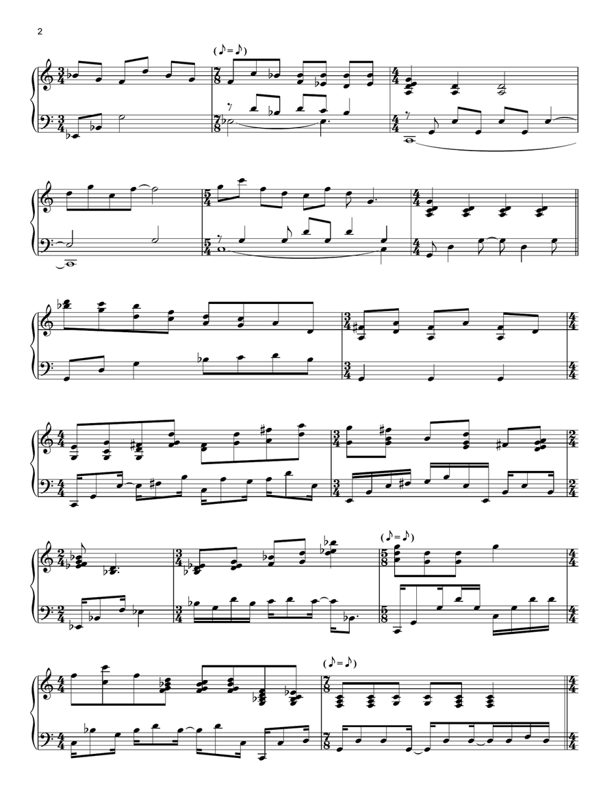 Buying Lumber (from The Sims) Piano Solo scores gallery preview page 2
