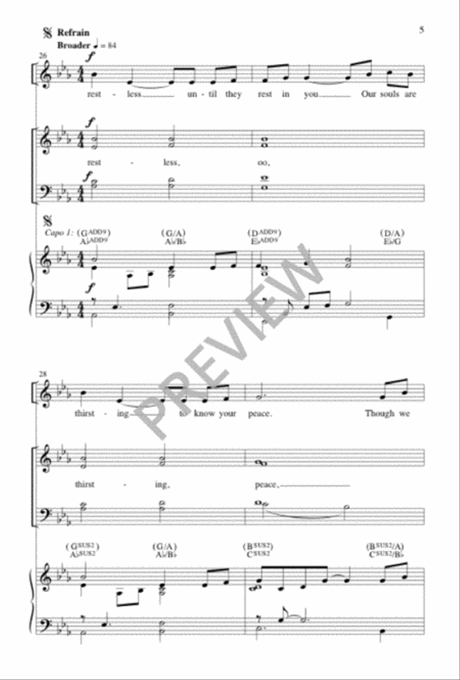 Our Hearts Are Restless 4-Part scores gallery preview page 4