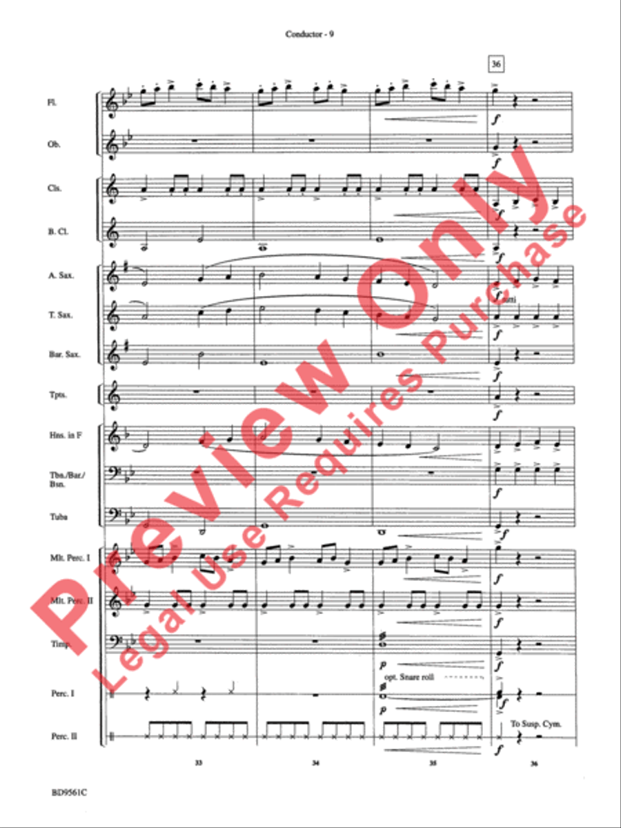 The Tempest Concert Band scores gallery preview page 12