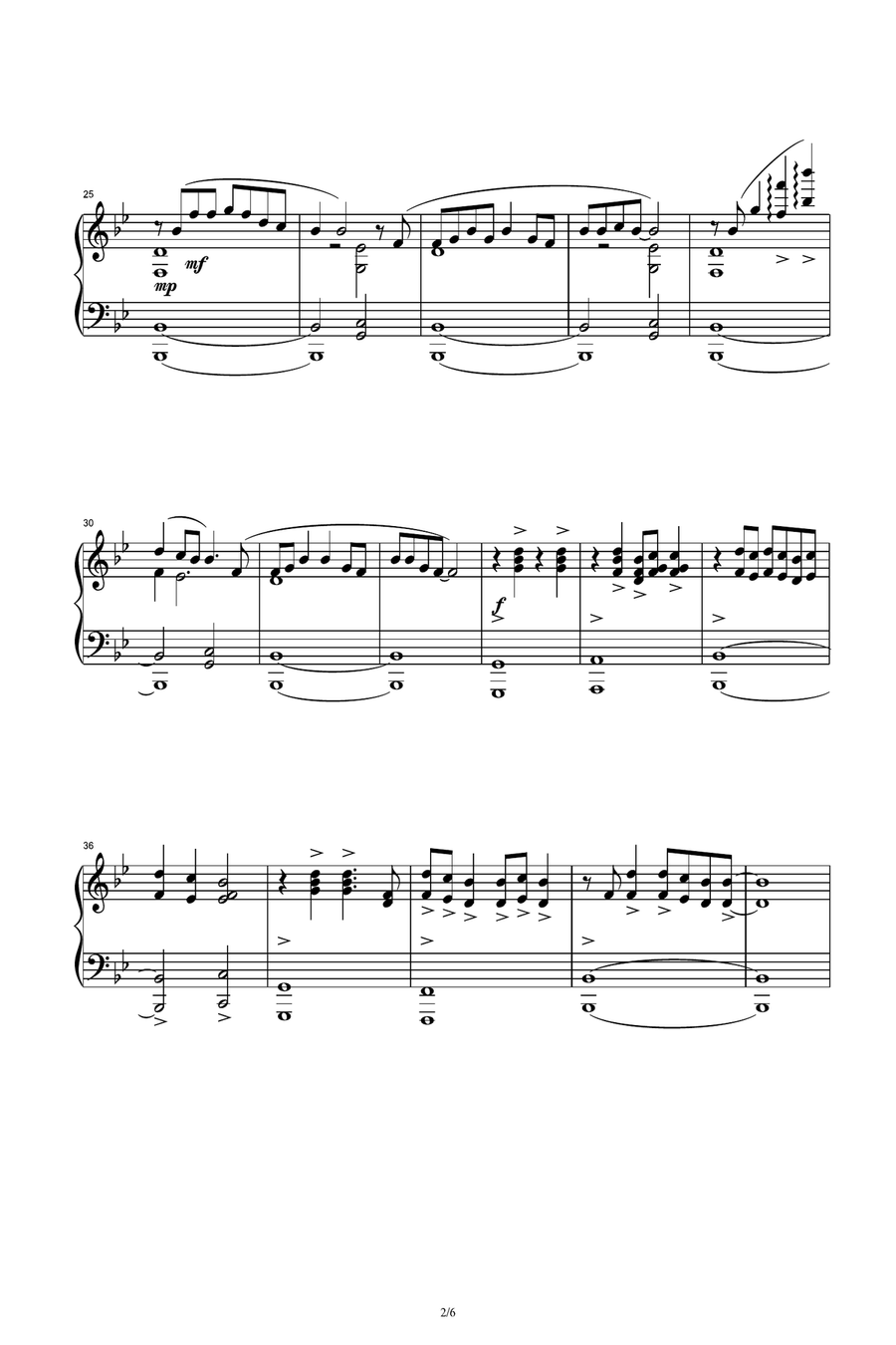 Work Song Piano Solo scores gallery preview page 2