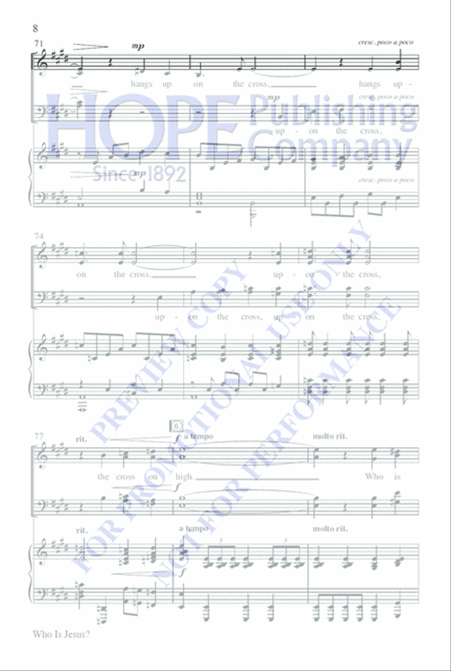 Who Is Jesus? 4-Part scores gallery preview page 12