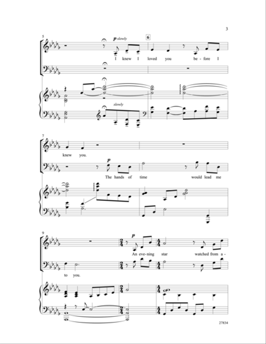 I Knew I Loved You 3-Part scores gallery preview page 3