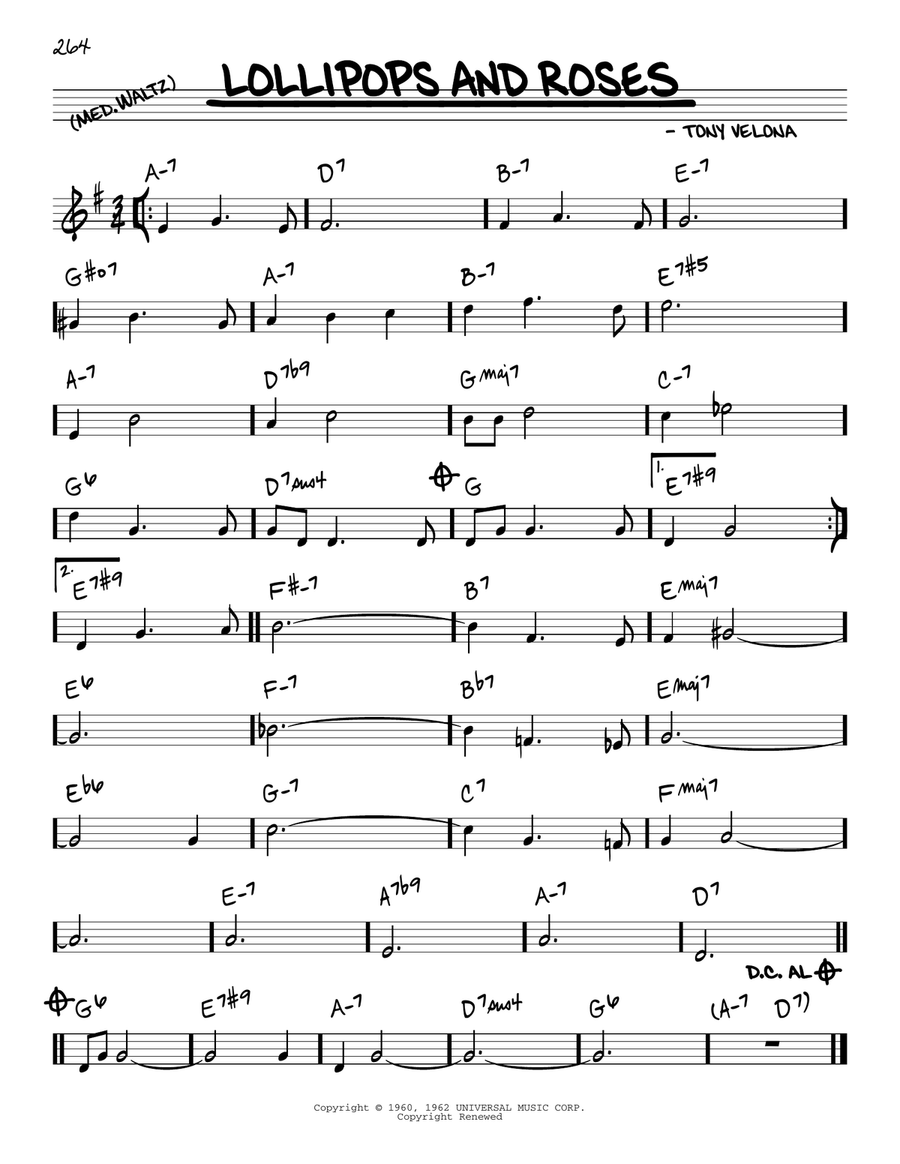 Lollipops And Roses Lollipops And Roses Piano scores gallery preview page 1