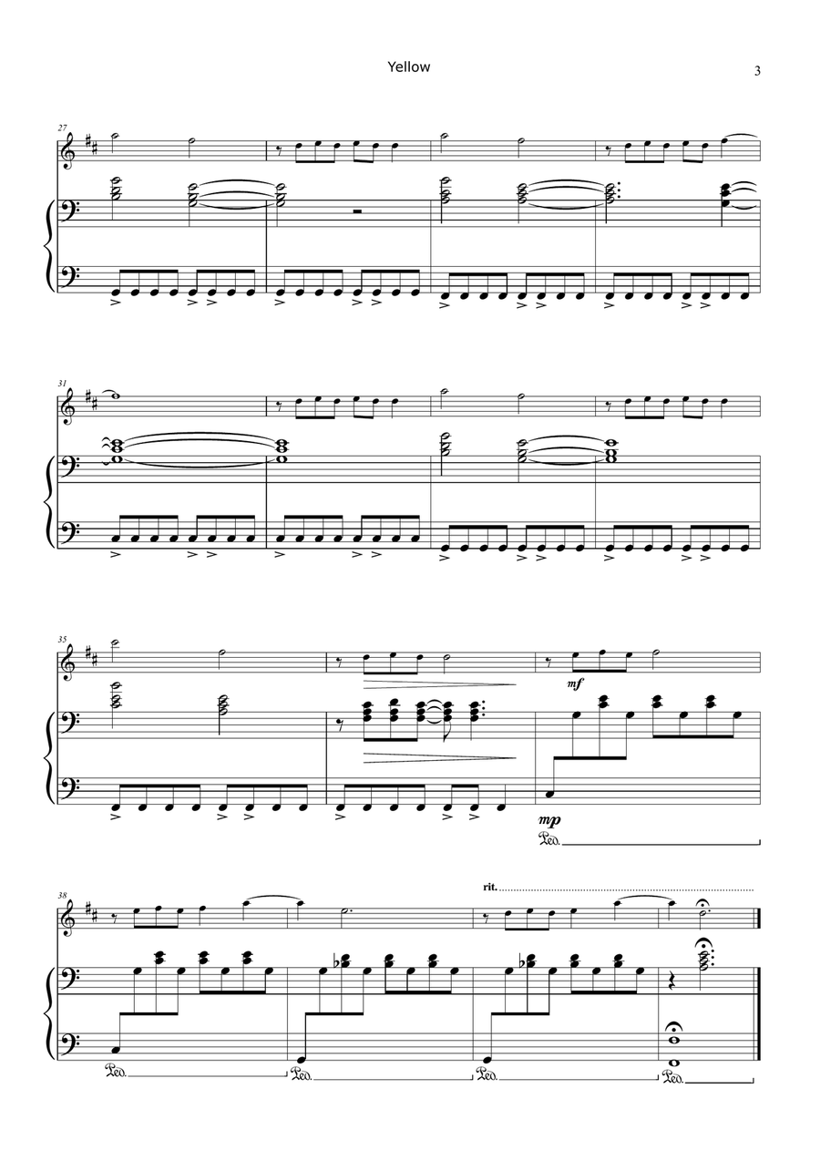 Yellow Chamber Music scores gallery preview page 3
