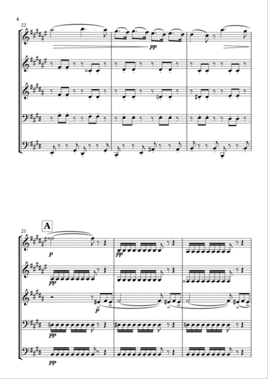 La Traviata - Prelude Brass Ensemble scores gallery preview page 4